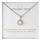 Eternal Love Necklace - I'm So Lucky You Are My Mom